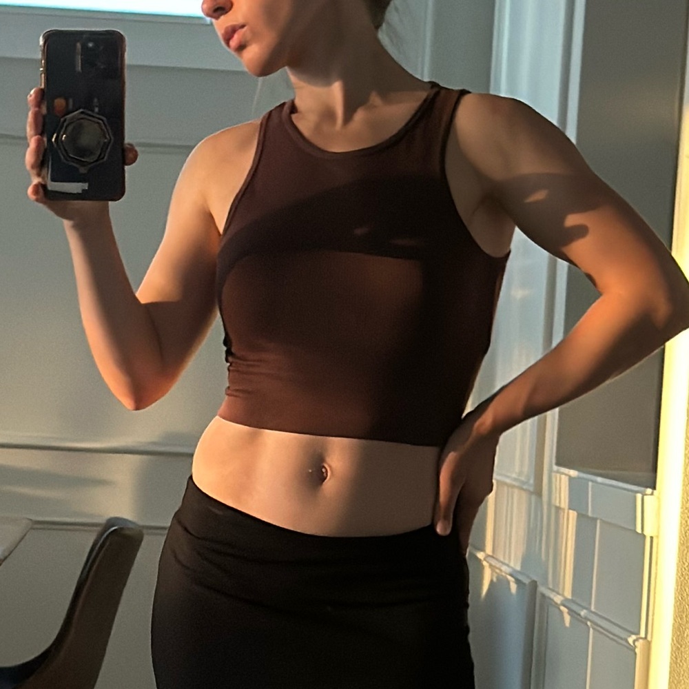 Aura Brown Tank Top